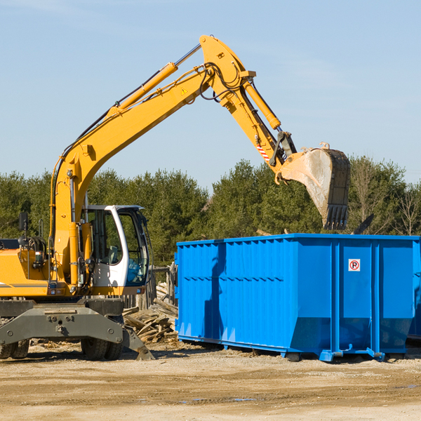 can i choose the location where the residential dumpster will be placed in Franconia PA